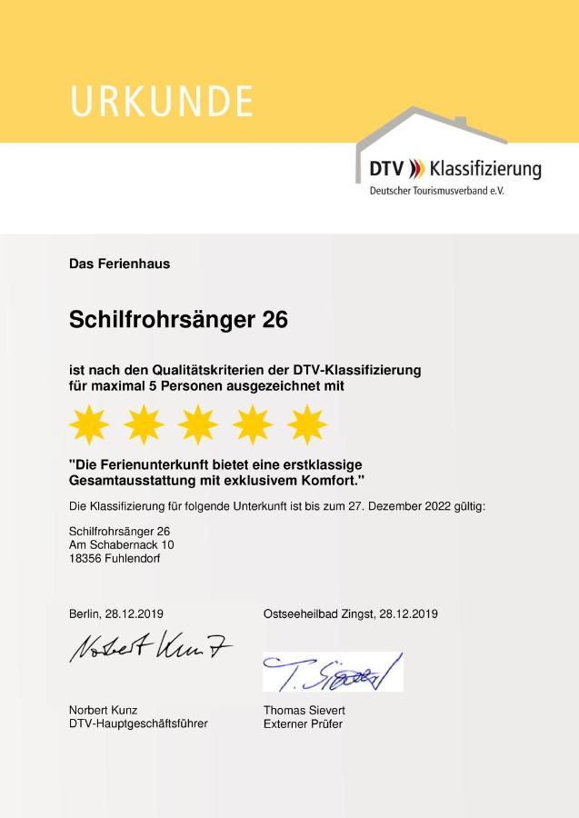 Ferienhaus Schilfrohrsaenger 26 Fuhlendorf  Dış mekan fotoğraf